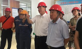 朱华雄率队到湛江钢铁考察工作