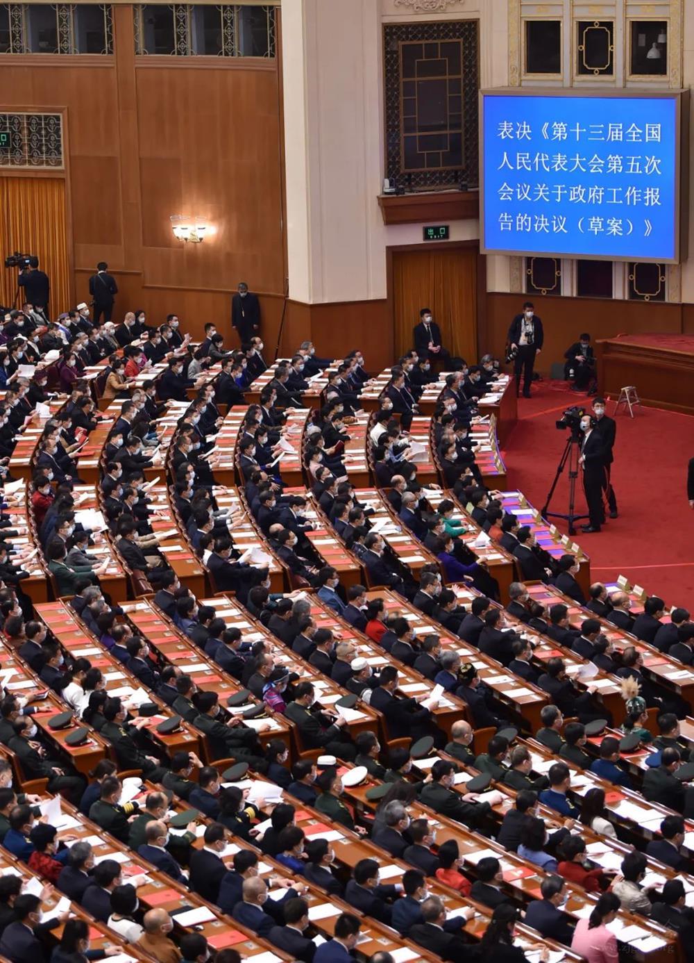 3月11日,第十三届全国人民代表大会第五次会议在北京人民大会堂举行