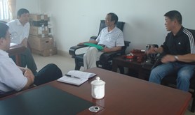 市总工会领导到坡头调研和检查工会组建工作