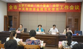湛江市总工会召开女工“两个覆盖”和中央帮扶资金规范化使用工作会议
