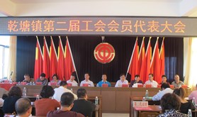 坡头区乾塘镇工会召开换届选举会议