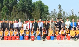 岭南师范学院学校开展“共建绿色校园，共享碧水蓝天”植树活动