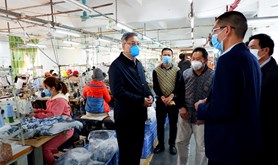 湛江市总工会到吴川兰石镇指导疫情防控和复工复产工作