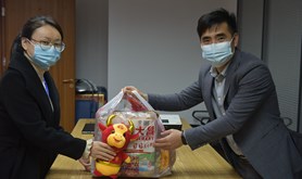 市旅游投资集团有限公司工会为“就地过年”员工送祝福