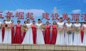 女声表演唱《半岛绿色的梦》