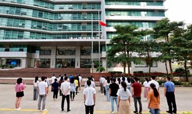 湛江市总工会举行庆祝建党100周年升国旗仪式