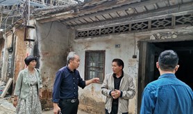 麻章区总工会到挂点铺仔社区指导检查防台风工作