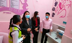 湛江市总工会到徐闻县检查验收 “爱心妈妈小屋”建设