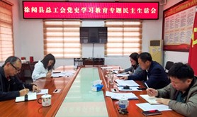 徐闻县总工会召开党史学习教育民主生活会