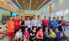 中国电信湛江分公司举办首期“翼•阳光”健身班