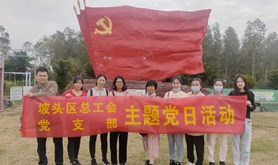 坡头区总工会开展“党建助力乡村振兴”主题党日活动