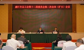 廉江市总工会第十二届委员会第二次全体（扩大）会议召开