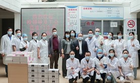 岭南师院领导带队看望慰问门诊部医护人员