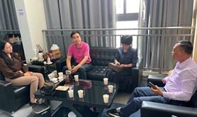 吴川市总工会到市乡村振兴直播电商产业园、湛江市喜派文化创意有限公司工会调研