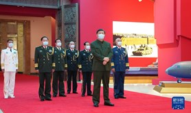 习近平在参观“领航强军向复兴——新时代国防和军队建设成就展”时强调 再接再厉 锐意进取 埋头苦干 奋力实现建军一百年奋斗目标