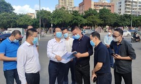 市人大常委会副主任、市总工会主席李更盛率队到霞山调研督查创文工作