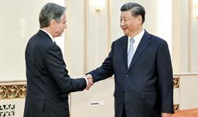 习近平会见美国国务卿布林肯