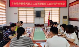 湛江市总工会领导莅徐闻县总工会调研县级工会加强年座谈会