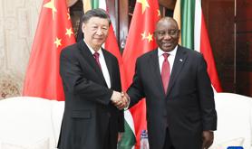 习近平同南非总统拉马福萨会谈