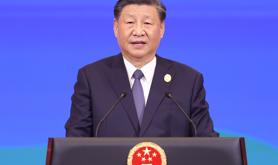 习近平和彭丽媛为出席第三届“一带一路”国际合作高峰论坛的国际贵宾举行欢迎宴会