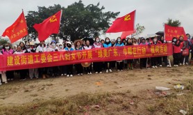 霞山区建设街道工会开展2024年三八妇女节“绿美广东、巾帼在行动”义务植树活动