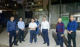 湛江市总工会领导到麻章区福民社区开展“平安夜访”工作