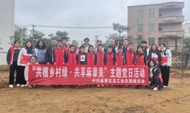 麻章区总工会党支部开展“共植乡村绿·共享麻章美”主题党日活动