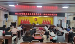 坡头区官渡企业工联会召开第二次会员代表大会