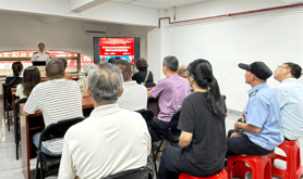 霞山区友谊社区工会驿站开展消防安全宣传教育讲座