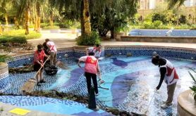 霞山区保利社区工会驿站开展人居环境整治专项行动