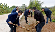 廉江市新民镇工会开展乡村绿化主题植树活动